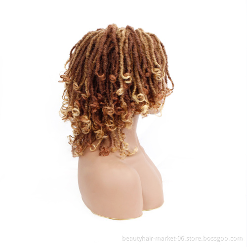 short soft dreadlocks crochet braids synthetic bundle hair weave extension for wig